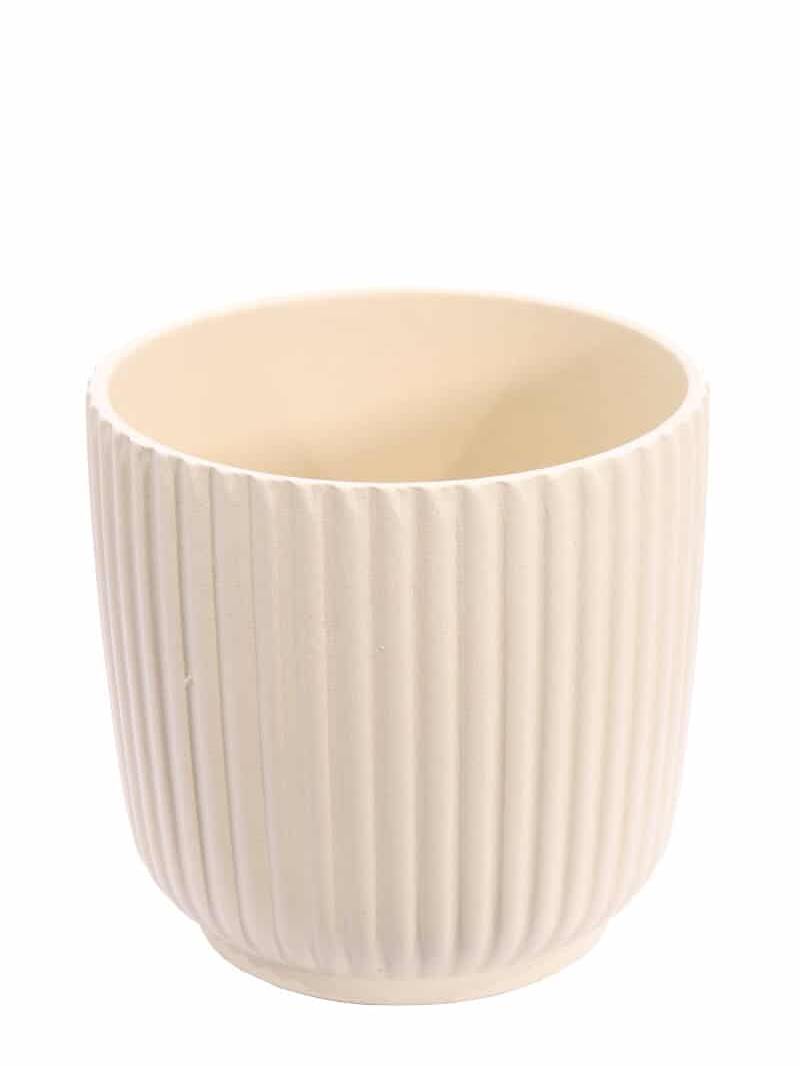 Striped Vase Beige v25 egarden.store online