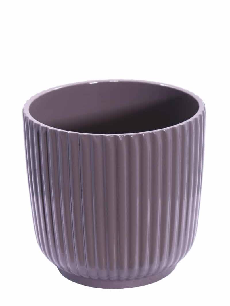 Striped Vase Grey v25 egarden.store online