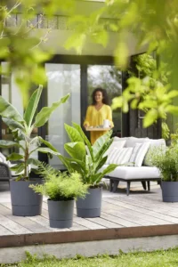 Greensense AC Round Charcoal Gray v30 egarden.store online