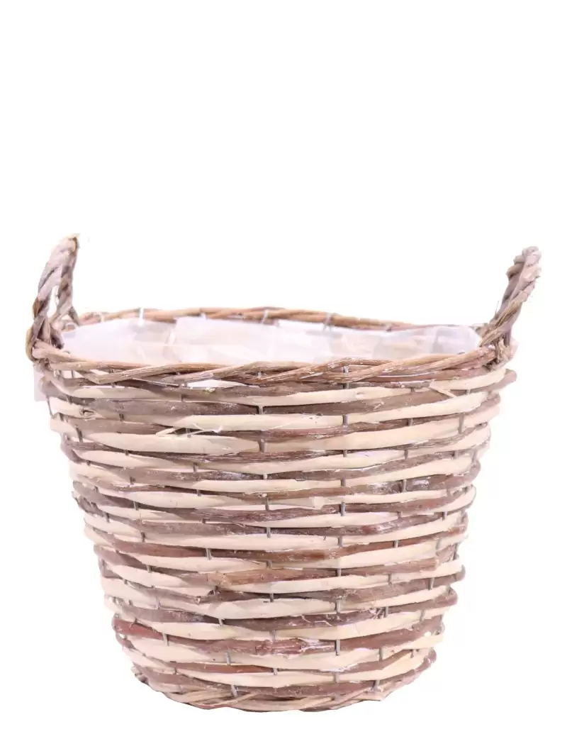 Cesta porta vaso - Round Willow Basket v45 egarden.store online