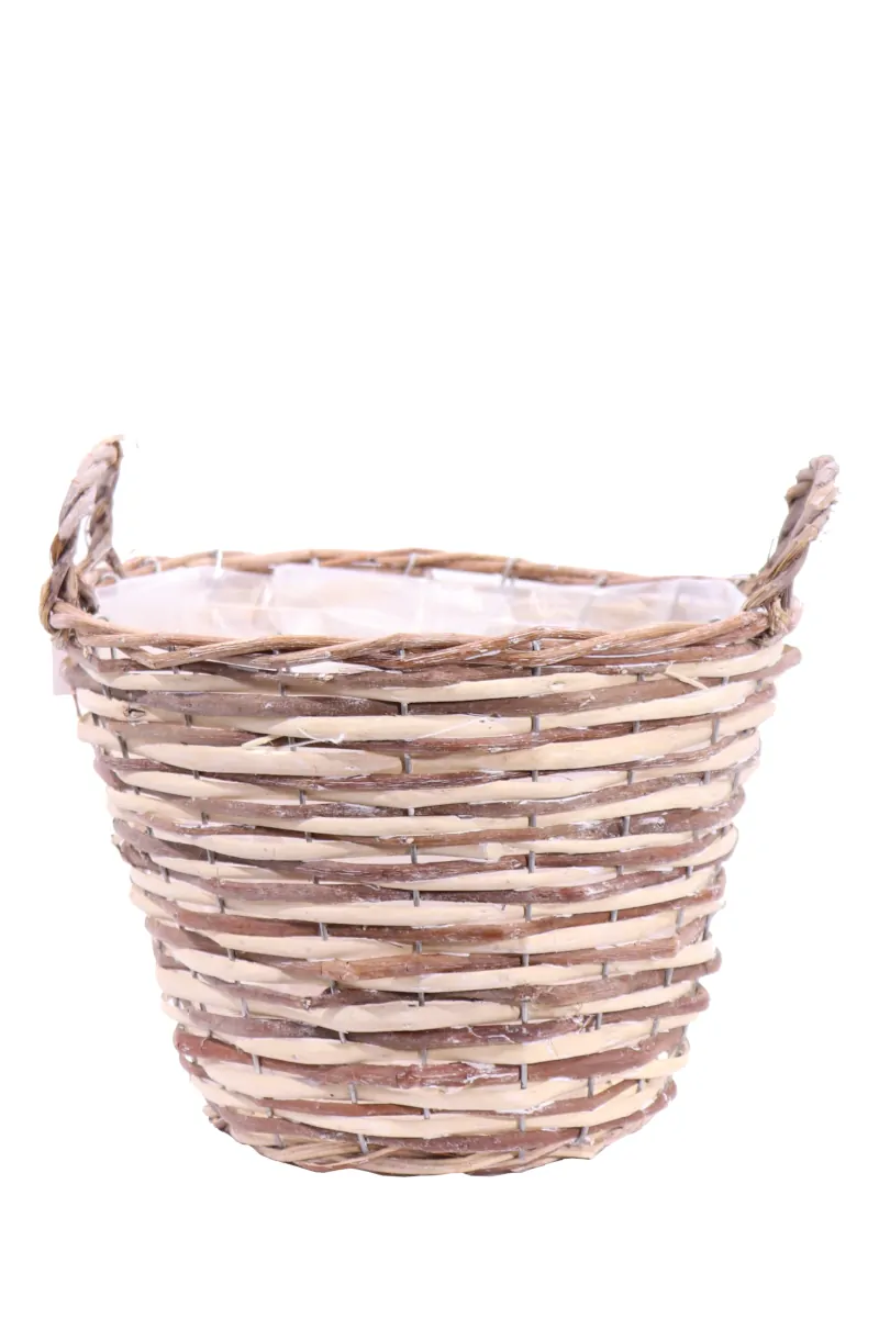 Cesta porta vaso - Round Willow Basket v45 egarden.store online