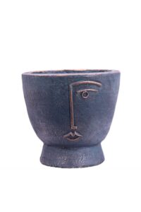 Porta Vaso - Half Face Planter Blu v24 egarden.store online