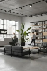 Strelitzia Nicolai v30 Origin Quadro Antracite v38 egarden.store Ufficio online