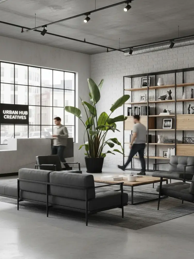 Strelitzia Nicolai v30 Origin Quadro Antracite v38 egarden.store Ufficio online